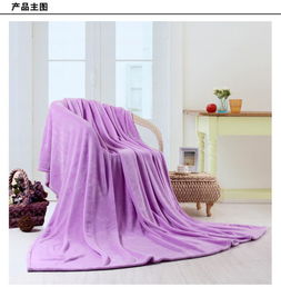 皇朝一阁 床上用品 毯子 毛毯 素色海洋绒 紫色 hcyg042